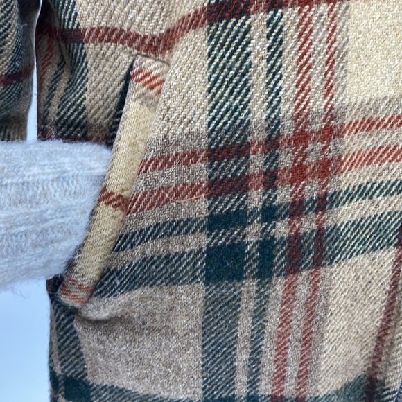 Vintage 1970's Woolrich Wool Coat Jacket pockets faux fur lining zipper closure - Picture 6 of 8